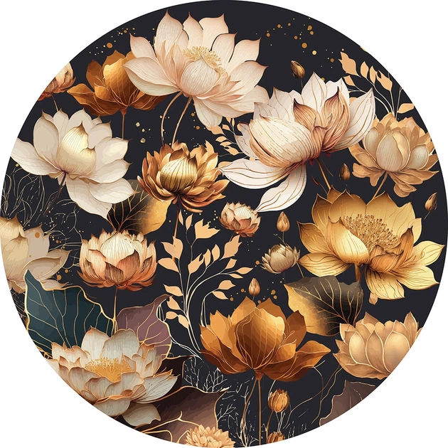 Пазли Interdruk круглі Знак зодіаку Квіти 63 см 500 шт (5902277342072) - зображення 2