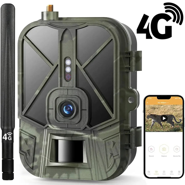 Фотоловушка 4G камера для охоты c аккумулятором 10 000 мАч Suntek HC-940Pro, передача 4К видео на смартфон (100968) - изображение 2