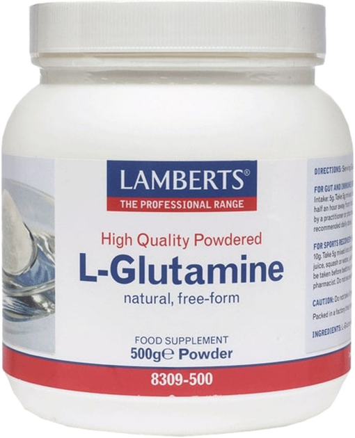 Амінокислота Lamberts L Glutamina Polvo 500 г (5055148403737) - зображення 1