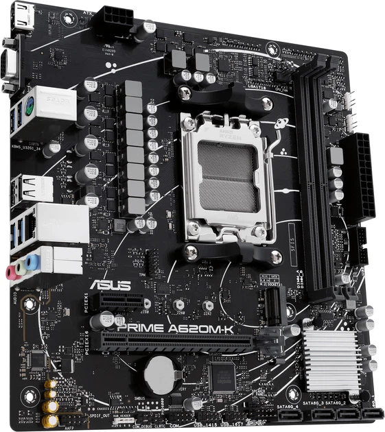 Płyta główna Asus PRIME A620M-K (sAM5, AMD A620, PCI-Ex16) (90MB1F40-M0EAY0) - obraz 3
