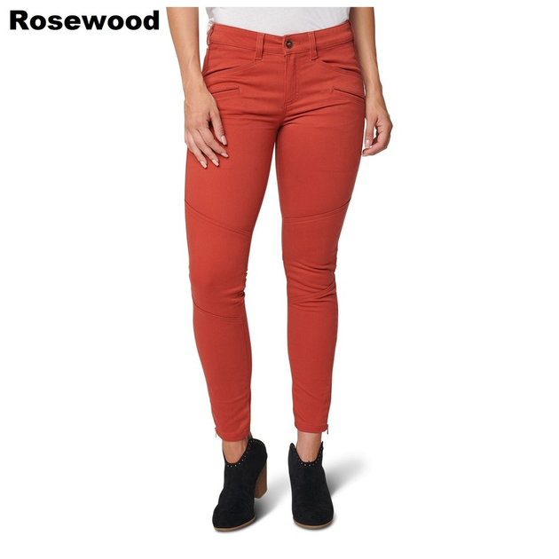 Зауженные женские тактические джинсы 5.11 Tactical WYLDCAT PANT 64019 4 Regular, Rosewood - изображение 1