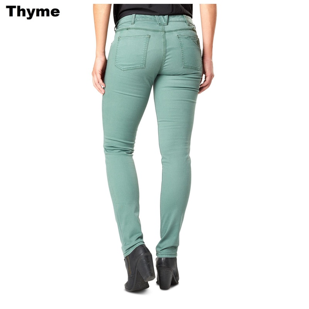 Женские зауженные тактические джинсы 5.11 Tactical WOMEN'S DEFENDER-FLEX SLIM PANTS 64415 4 Regular, Thyme - изображение 2