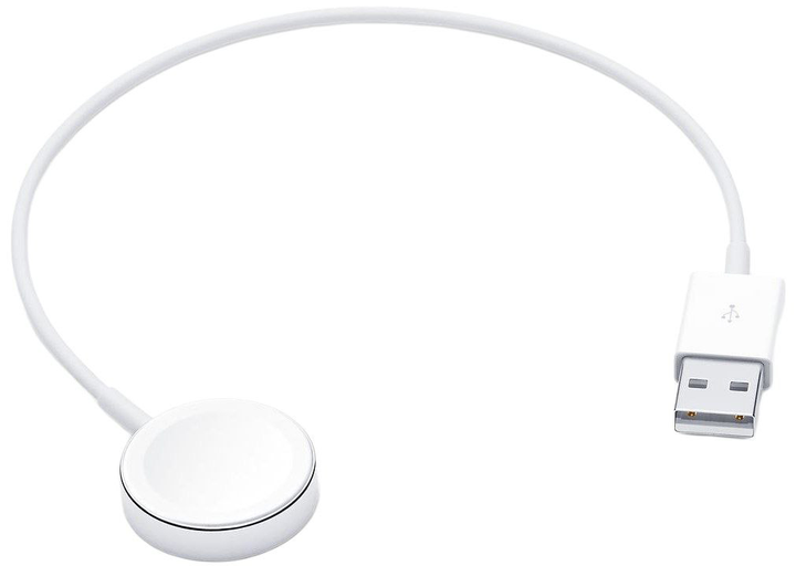 Бездротовий зарядний пристрій Apple Watch Magnetic Fast Charger USB C White (APL_MX2G2) - зображення 1