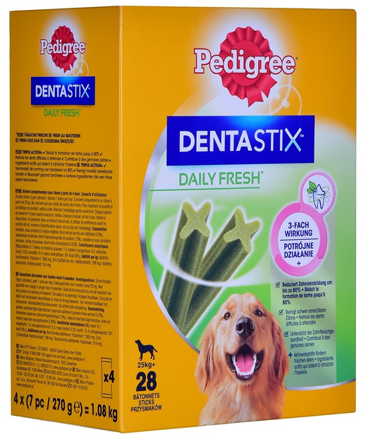 Ласощі для собак Pedigree Denta Stix Fresh 4 x 270 г (5010394001601) - зображення 2