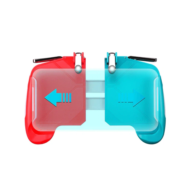 Игровой геймпад триггер Lesko AK16 Red + Blue джойстик мобильный для игр на смартфоне - изображение 2