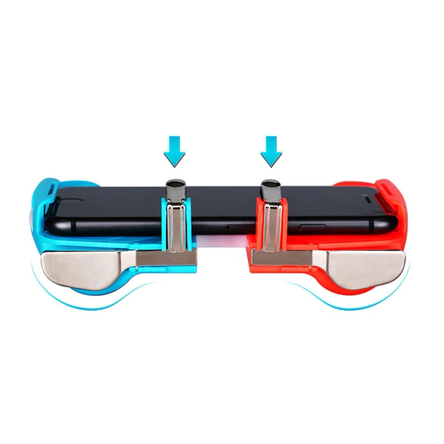 Игровой геймпад триггер Lesko AK16 Red + Blue джойстик мобильный для игр на смартфоне - изображение 3