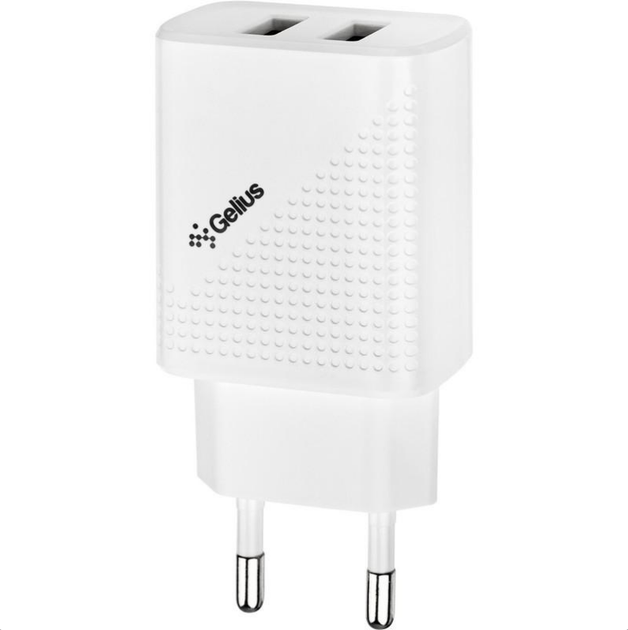 Сетевое зарядное устройство Gelius Pro Vogue GP-HC011 2USB 2.4A + кабель Lightning White - Фото 11 Сетевое зарядное устройство Gelius Pro Vogue GP-HC011 2USB 2.4A + кабель Lightning White - изображение 11