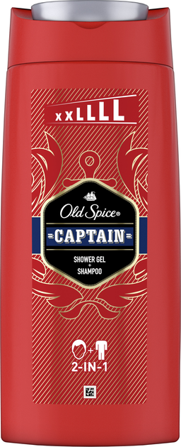 Гель для душу та шампунь Old Spice 2-в-1 Captain 675 мл (8006540280140) - зображення 1