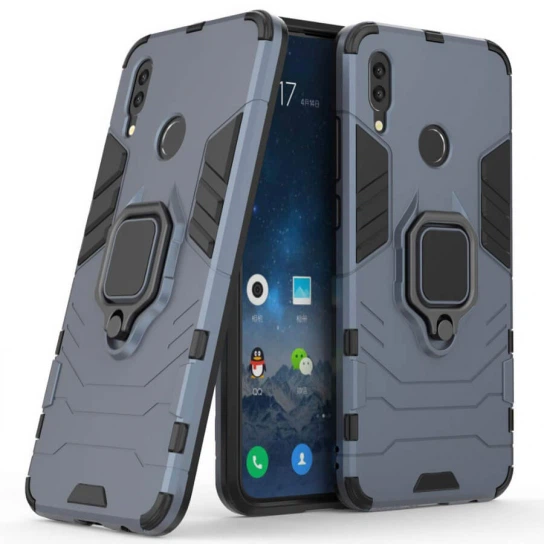 Ударопрочный чехол Transformer Ring for Magnet для Xiaomi Redmi Note 7 / Note 7 Pro / Note 7s Серый / Metal slate Без бренда - изображение 5