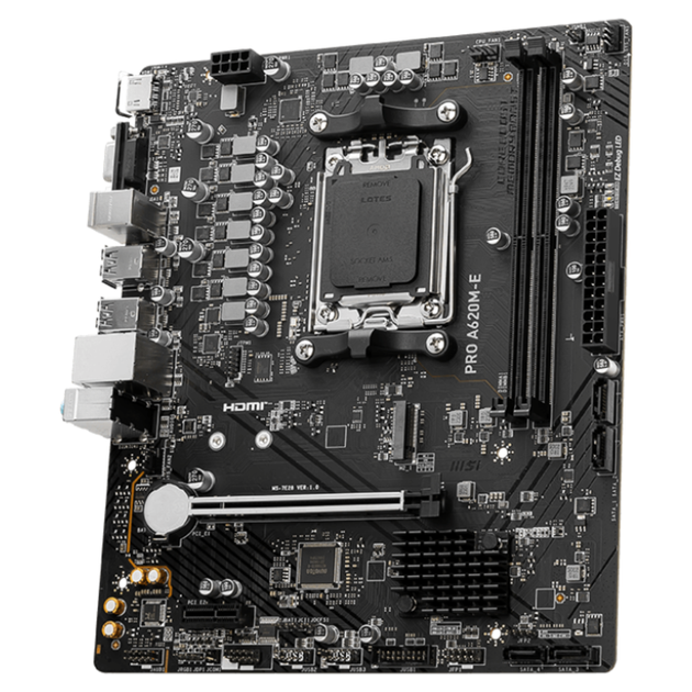 Материнская плата MSI PRO A620M-E Socket AM5/AMD A620/microATX/1xHDMI/VGA - изображение 3