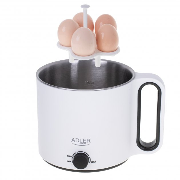 Мультиварка Кастрюля электрическая Adler AD 6417 1,9L 900W white - изображение 7