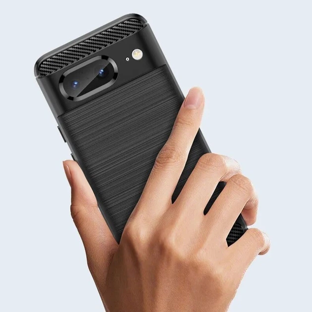 Чохол силіконовий carbon для Google pixel 8 (чорний) - зображення 4