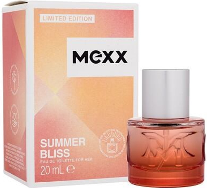 Woda toaletowa damska Mexx Summer Bliss For Her 20 ml (3616304254529) - obraz 1