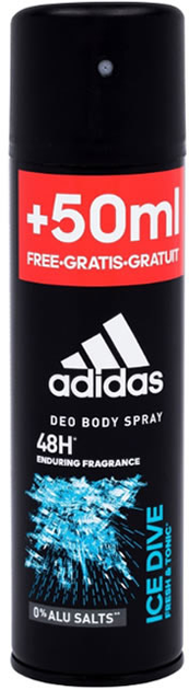 Antyperspirant Adidas Men Ice Dive Spray 150 ml (3607345265018) - obraz 1