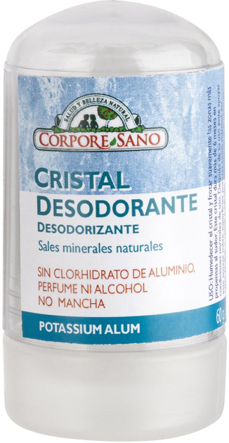 Dezodorant Corpore Sano Desodorante Potassium Alum 60 g (8414002085002) - obraz 1