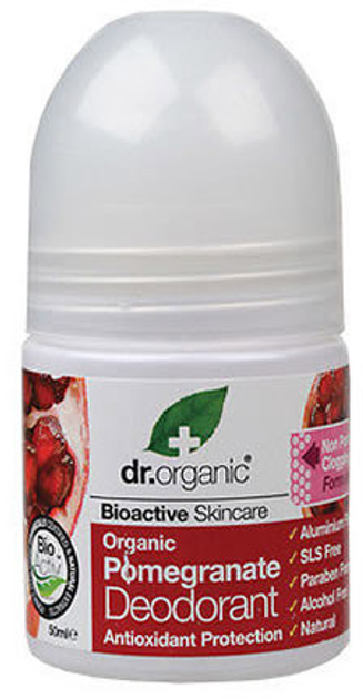 Dezodorant Dr. Organic Pomegranate Roll On 50 ml (5060176671416) - obraz 1