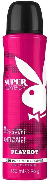Dezodorant Playboy Super Playboy 150 ml (5050456521340) - obraz 1