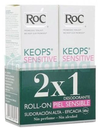 Dezodorant Roc Keops Sensitive Roll On 2 x 30 ml (3574661089164) - obraz 1