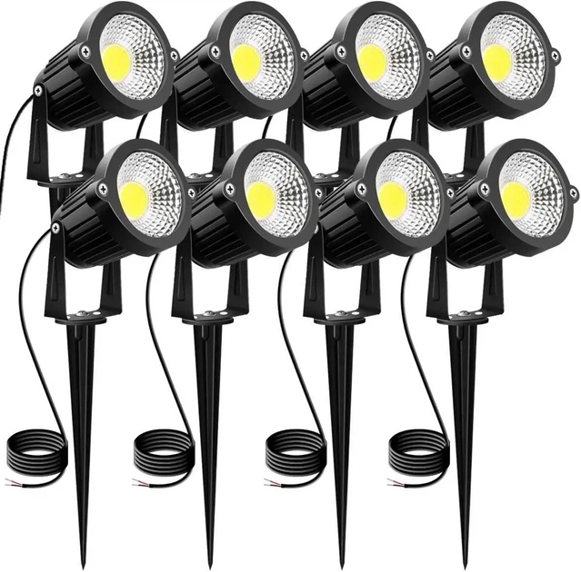 Світлодіодні садові ліхтарі для газонів ландшафтних доріжок LED 5W IP65 / 12В 3000К - зображення 4