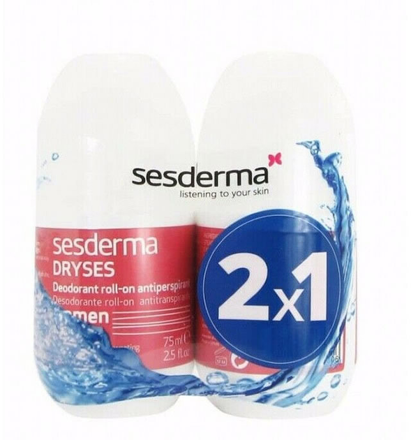 Dezodorant Sesderma Pack Dryses Antiperspirant Roll On For Women 2 x 75 ml (8429979425898) - obraz 1