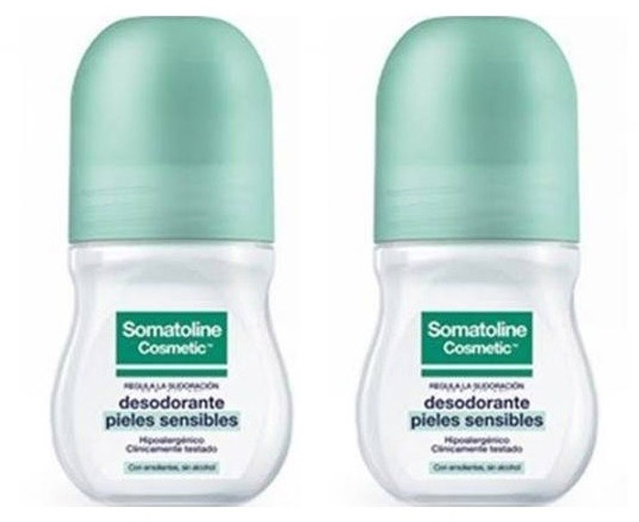 Dezodorant Somatoline Cosmetic Pack Sensitive Skin s 2 x 50 ml (8410118032589) - obraz 1