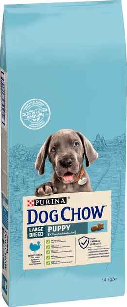 Sucha karma dla szczeniąt dużych ras Dog Chow Puppy Large Breed z indykiem 14 kg (7613034487919) - obraz 2