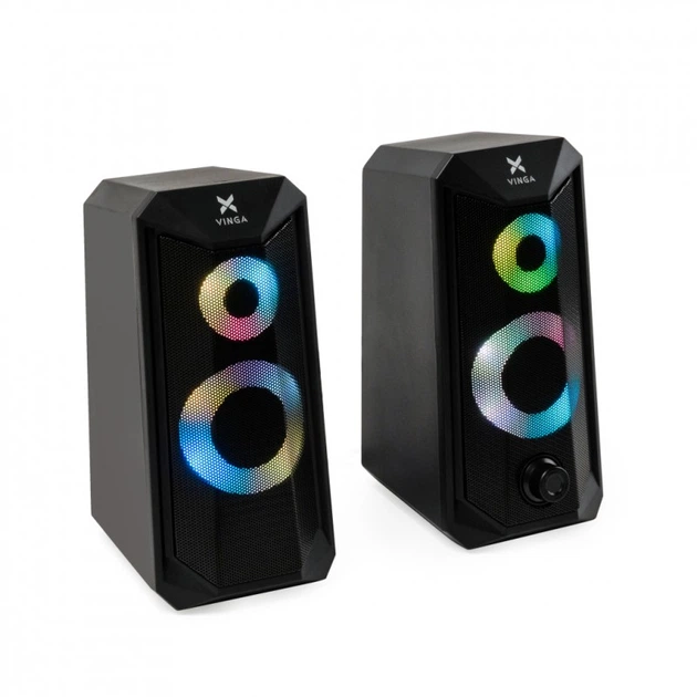 Акустическая система Vinga SP-200 LED USB Black (156410) - Фото 7 Акустическая система Vinga SP-200 LED USB Black (156410) - изображение 7