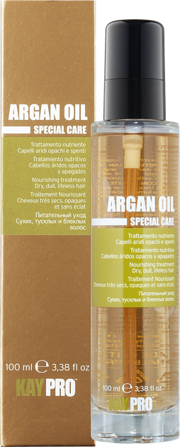 Рідкі кристали з Аргановою олією для сухого волосся KayPro Argan Oil 100 мл - Фото 1 Рідкі кристали з Аргановою олією для сухого волосся KayPro Argan Oil 100 мл - зображення 1