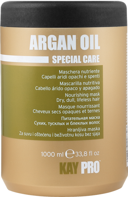 Маска живильна з Аргановою олією для сухого волосся KayPro Argan Oil 1000 мл - Фото 1 Маска живильна з Аргановою олією для сухого волосся KayPro Argan Oil 1000 мл - изображение 1