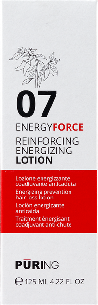 Зміцнювальний лосьйон проти випадіння волосся PURING 07 ENERGYFORCE 125 мл - изображение 3
