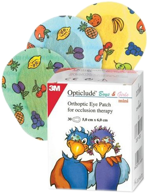 Пластирі на очі Opticlude Parche Ocular Dibujos Pequeño 30 шт (8470001813695) - зображення 1