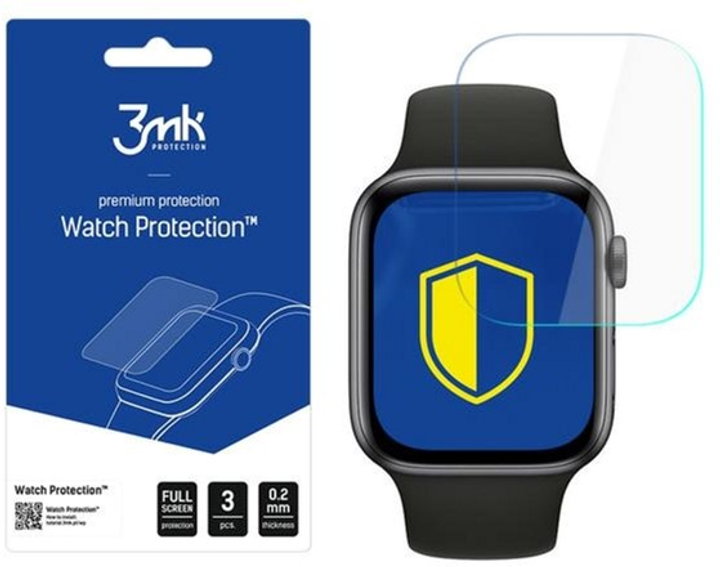 Захисна плівка 3MK ARC FS для Apple Watch 5 44 мм 3 шт (5903108210751) - зображення 1