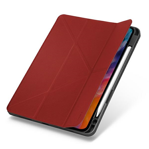 Обкладинка Uniq Transforma Rigor для Apple iPad Air 10.9" 2020 антибактеріальна Coral Red (8886463675274) - зображення 2