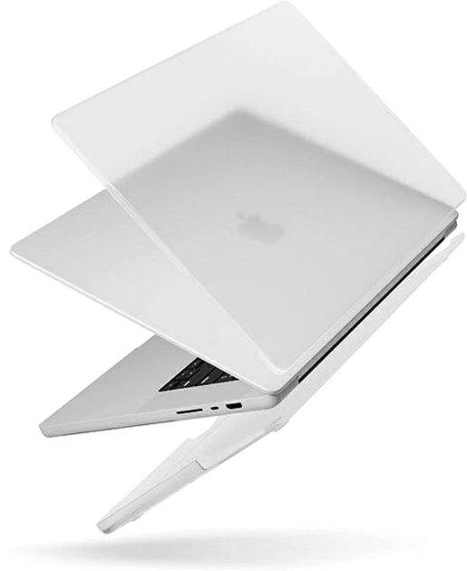Etui na laptopa Uniq Claro do Apple MacBook Pro 16" 2021 Dove Matte Clear (8886463679753) - obraz 2