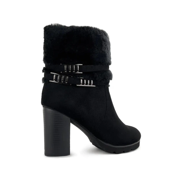 Ботинки женские зимние черные на каблуке 39 Fashion, J86-F476-1ч - изображение 5