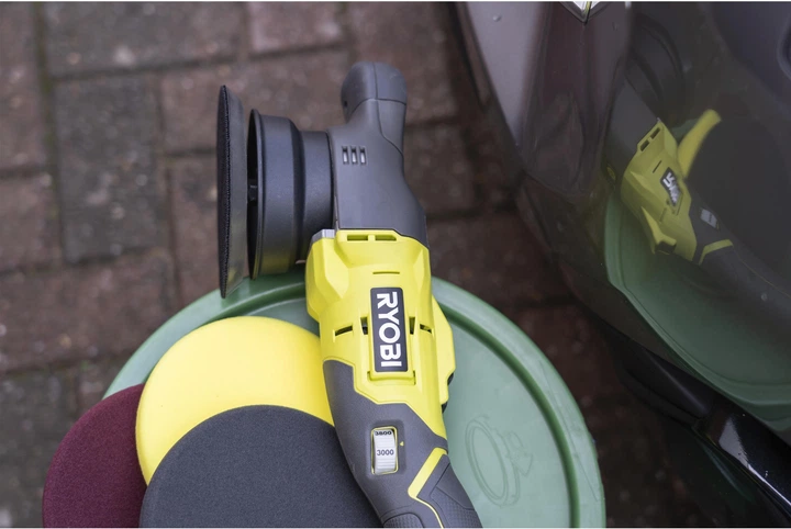 Машина полірувальна RYOBI R18P-0 акумуляторна ONE+ 18В 125 мм solo (5133004845) - зображення 6