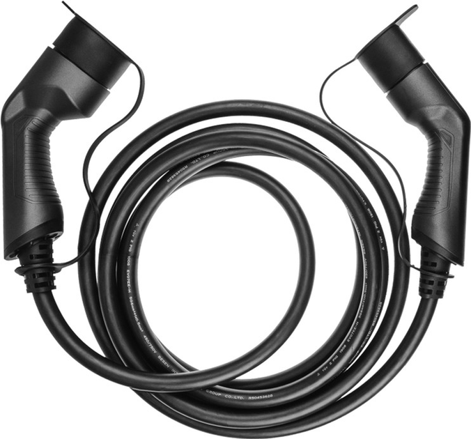 Зарядний кабель Green Cell Charging Cable Type 2 7.2kW 32A 5m 1-Phase for Leaf, i3, ID.3, e-Golf, e-Up!, e-208, I-Pace, UX 300e, 500e, Citigo iV (5907813962042) - зображення 2