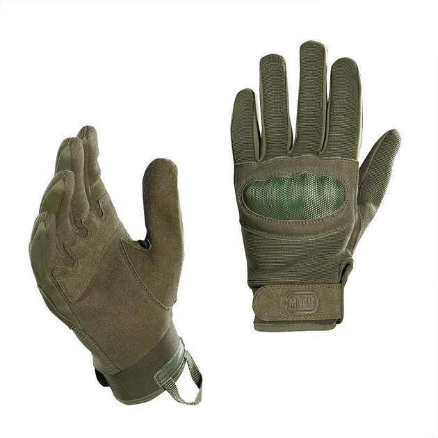 Перчатки с защитными вставками на косточках олива / Перчатки M-TAC Assault Tactical MK.5 размер 2XL - изображение 1