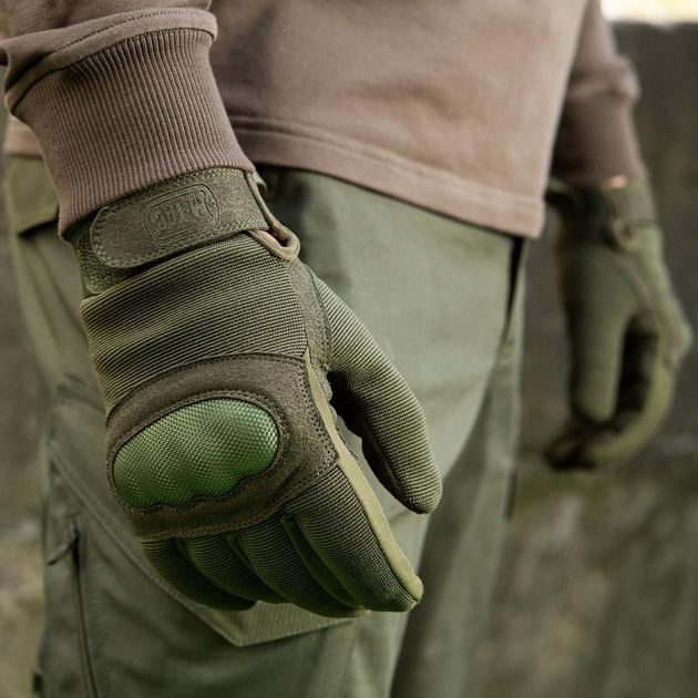 Перчатки с защитными вставками на косточках олива / Перчатки M-TAC Assault Tactical MK.5 размер M - изображение 2