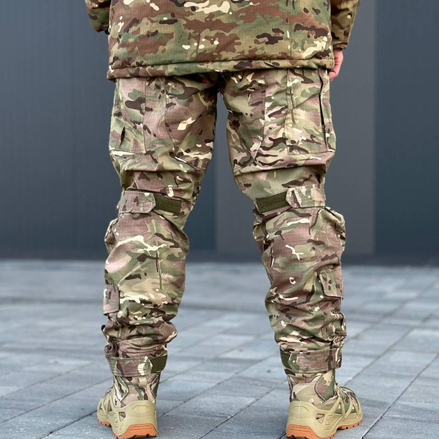 Мужские Утепленные Штаны с отсеками для налокотников / Демисезонные Брюки Grifon мультикам размер 3XL - изображение 2