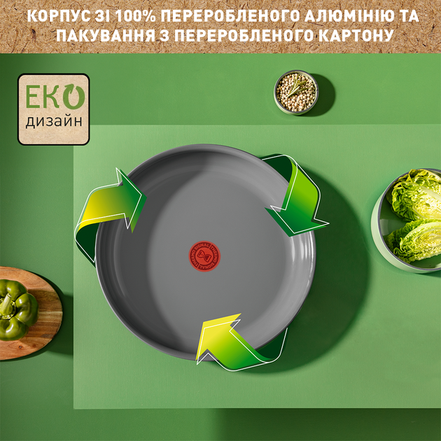 Набор сковородок со съемной ручкой Tefal Ingenio Renew (24 см, 28 см) (L2609502) - изображение 4