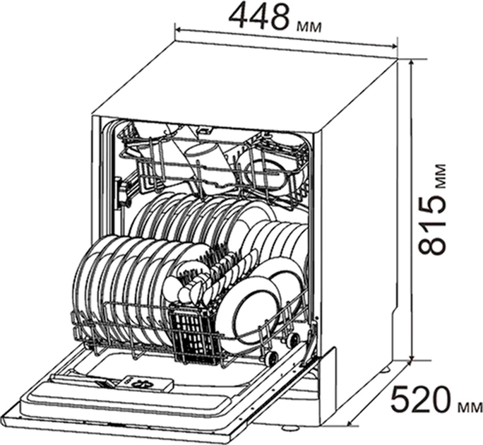 Встраиваемая посудомоечная машина PRIME Technics PDW 4520 DSBI - изображение 15