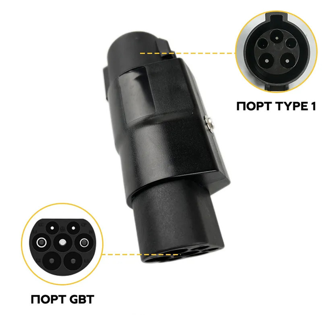 Переходник для зарядки электроавтомобиля Type 1 EU - GBT (GB/T) 1 фаза ...