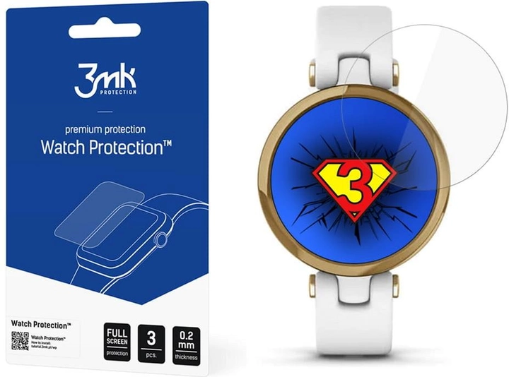 Захисна плівка 3MK Watch Protection для екрану смарт-годинників Garmin Lily 3 шт. (5903108389693) - зображення 1