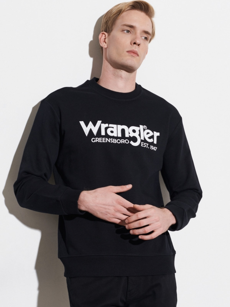 Світшот чоловічий Wrangler W212025 S Чорний від Rozetka на платформі USKIDKA Акція на Світшот чоловічий Wrangler W212025 S Чорний від Rozetka