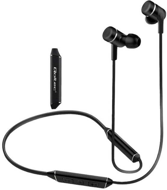 Навушники з мікрофоном Qoltec Premium BT long life чорні (50816) - зображення 1