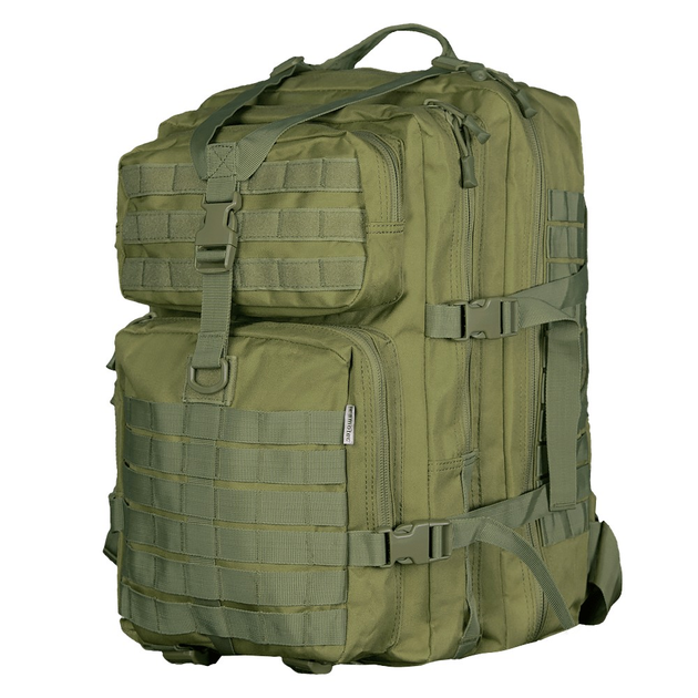 Тактический вместительный рюкзак с влагозащитным чехлом Camotec Foray Олива - изображение 1