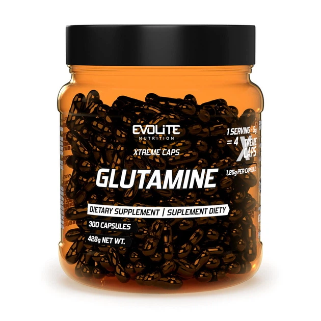 Амінокислота Glutamine 1250 mg Extreme, 300 капсул Evolite Nutrition 000291207 - Фото 1 Амінокислота Glutamine 1250 mg Extreme, 300 капсул Evolite Nutrition 000291207 - зображення 1