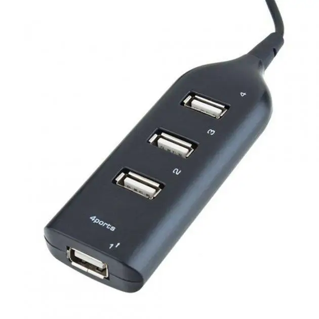 USB Hub (концентратор) EasyLife хаб для обмена данными между несколькими устройствами сразу 4 Port USB2.0 Black [CR778B3] - изображение 7