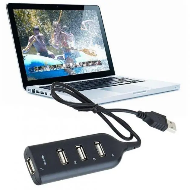USB Hub (концентратор) EasyLife хаб для обмена данными между несколькими устройствами сразу 4 Port USB2.0 Black [CR778B3] - изображение 8
